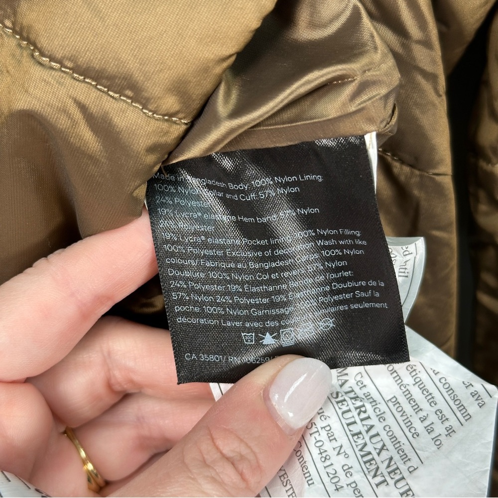 Lululemon Non-Stop Bomber Jacket 4 Frontier Reversible Gold Metallic Coat 2019 - Picture 6 of 6